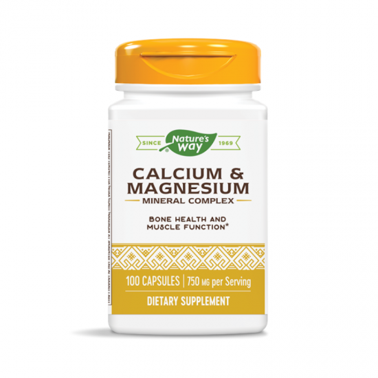 КАЛЦИЙ И МАГНЕЗИЙ 250мг капсули 100бр НЕЙЧЪР'С УЕЙ | CALCIUM & MAGNESIUM 250mg 100s caps NATURE'S WAY