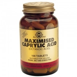 КАПРИЛОВА КИСЕЛИНА таблетки 100бр СОЛГАР | CAPRYLIC ACID tabs 100s SOLGAR