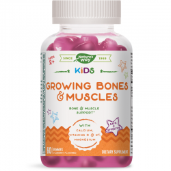 КИДС КОСТИ И МУСКУЛИ дъвчащи таблетки 60бр. НЕЙЧЪР'С УЕЙ | KIDS GROWING BONES & MUSCLES chewable tabs 60s NATURE'S WAY