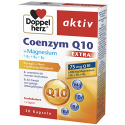 КОЕНЗИМ Q10 + Магнезий + Б-Компекс ЕКСТРА х 30 капсули ДОПЕЛХЕРЦ | COENZYME Q10 + MAGNESIUM EXTRA 30s caps DOPPELHERZ 