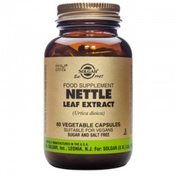 ЕКСТРАКТ ОТ ЛИСТА НА КОПРИВА растителни капсули 60бр. СОЛГАР | NETTLE LEAF EXTRACT veg. caps. 60s SOLGAR