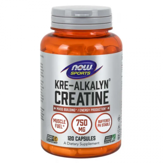КРЕ-АЛКАЛИН 750мг капсули 120 бр. НАУ ФУУДС | KRE-ALKALYN 750mg caps 120s NOW FOODS
