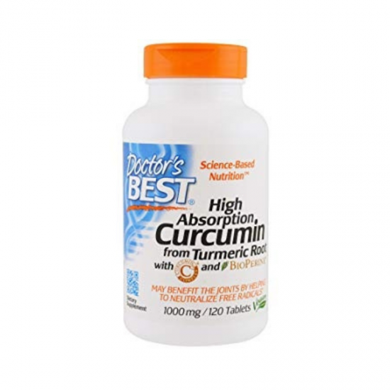 КУРКУМИН С3 КОМПЛЕКС с BioPerine® 500мг х 120 капсули ДОКТОРС БЕСТ | CURCUMIN C3 COMPLEX With BioPerine® DOCTOR'S BEST