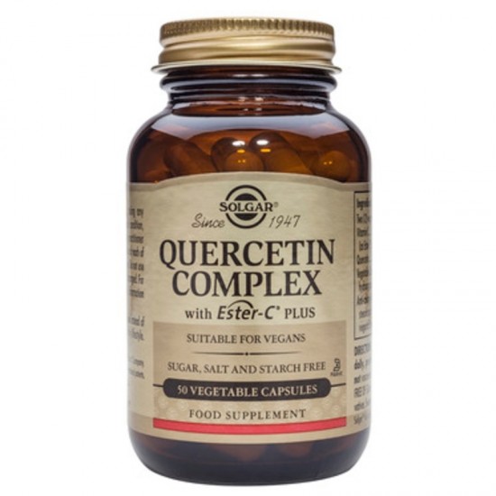 КВЕРЦЕТИН КОМПЛЕКС растителни капсули 50бр СОЛГАР | QUERCETIN COMPLEX veg. caps 50s SOLGAR