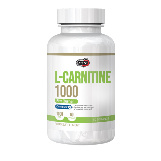 Л-КАРНИТИН 1000мг 60 капсули ПЮР НУТРИШЪН | L-CARNITINE 1000mg 60 caps PURE NUTRITION