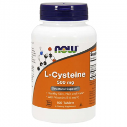 Л-ЦИСТЕИН 500мг таблетки 100бр. НАУ ФУУДС | L-CYSTEINE 500mg tabs 100s NOW FOODS