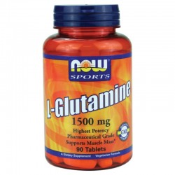 Л-ГЛУТАМИН 1500мг таблетки 90 бр. НАУ ФУУДС | L-GLUTAMINE 1500mg tabs 90s NOW FOODS