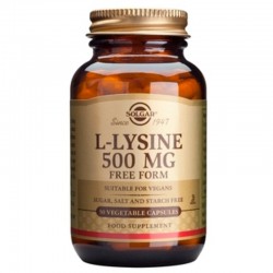 Л-ЛИЗИН 500мг растителни капсули 50бр. СОЛГАР | L-LYSINE 500mg veg.caps. 50s SOLGAR