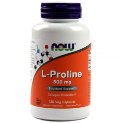 Л-ПРОЛИН 500мг капсули 120 бр. НАУ ФУУДС | L-PROLINE 500mg caps 120s NOW FOODS