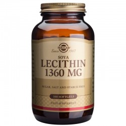 ЛЕЦИТИН 1360мг меки капсули 100 бр. СОЛГАР | LECITHIN 1360mg softgels 100s SOLGAR