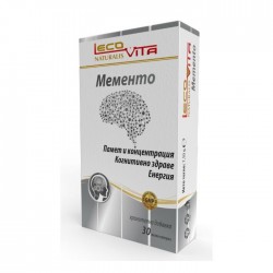 МЕМЕНТО за памет и концентрация с цитиколин х 30 капсули ЛЕКОВИТА | MEMENTO with citicoline capsules 30s LECOVITA