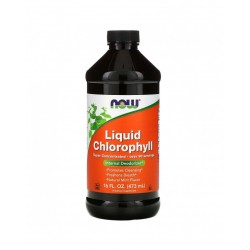 ТЕЧЕН ХЛОРОФИЛ с ментов вкус 473мл НАУ ФУУДС | LIQUID CHLOROPHYLL with minty flavor 473ml NOW FOODS