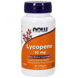 ЛИКОПЕН 10мг меки капсули 60 бр. НАУ ФУУДС | LYCOPENE 10mg softgels 60s NOW FOODS