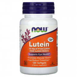 ЛУТЕИН ОТ ЛУТЕИНОВИ ЕСТЕРИ 10мг меки капсули 120 бр. НАУ ФУУДС | LUTEIN FROM LUTEIN ESTERS 10mg softgels 120s NOW FOODS