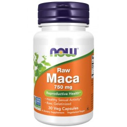 МАКА 750мг капсули 30бр. НАУ ФУУДС | MACA 750mg veggie caps 30s NOW FOODS