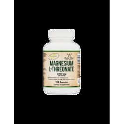 Магнезий Л-треонат капсули x 100 бр Дабъл Ууд | Magnesium L-threonate caps x 100 s Double Wood