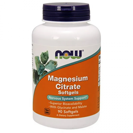 МАГНЕЗИЕВ ЦИТРАТ 134 мг 90 дражета НАУ ФУУДС | MAGNESIUM CITRATE 134 mg 90 dragees NOW FOODS