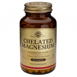 ХЕЛАТИРАН МАГНЕЗИЙ 100мг таблетки 100бр СОЛГАР | CHELATED MAGNESIUM 100mg tablets 100s SOLGAR