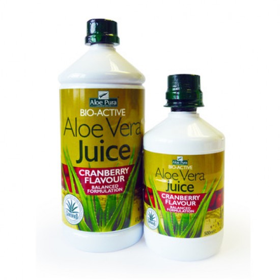Сок от Алое Вера и Боровинка ОПТИМА 500мл, 1л | Aloe Vera and Cranberry juice OPTIMA 500ml, 1l