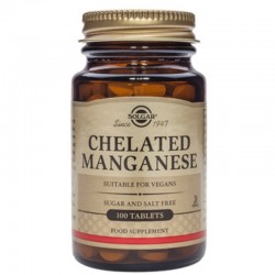 ХЕЛИРАН МАНГАН 8мг таблетки 100бр. СОЛГАР | CHELATED MANGANESE 8mg tabs 100s SOLGAR