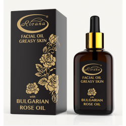 РИВАНА Масло за лице с БЪЛГАРСКО РОЗОВО МАСЛО (За мазна кожа) 30мл | RIVANA Face oil with BULGARIAN ROSE OIL (Greasy skin) 30ml