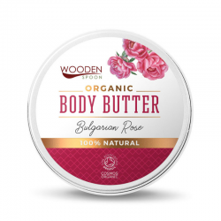 Масло за тяло БЪЛГАРСКА РОЗА 100мл УДЪН СПУУН | Body Butter BULGARIAN ROSE 100ml WOODEN SPOON