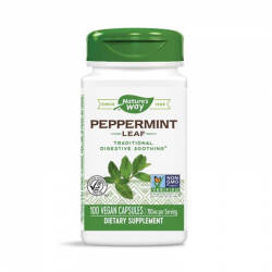 МЕНТА (ЛИСТ) 350мг капсули 100 бр. НЕЙЧЪР‘С УЕЙ | PEPPERMINT (LEAF) 350mg veg. caps 100s NATURE'S WAY
