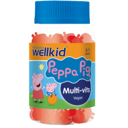 ПЕПА ПИГ Мултивитамини за деца x 30 желирани табл. УЕЛКИД | PEPPA PIG Multivitamins for kids x 30 gummies WELLKID