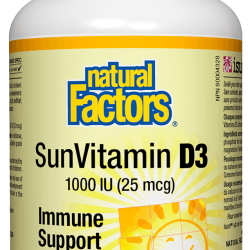 ВИТАМИН Д3 1000 IU 90 таблетки НАТУРАЛ ФАКТОРС | VITAMIN D3 1000 IU 90 tabs NATURAL FACTORS 