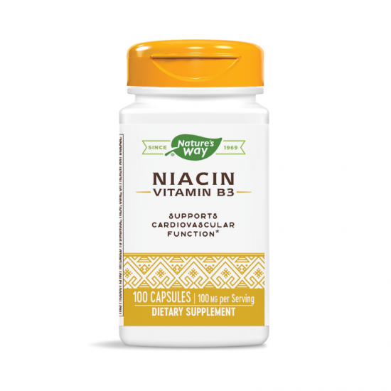 НИАЦИН 100мг. 100бр. капсули НЕЙЧЪР'С УЕЙ | NIACIN 100mg 100s caps NATURE'S WAY