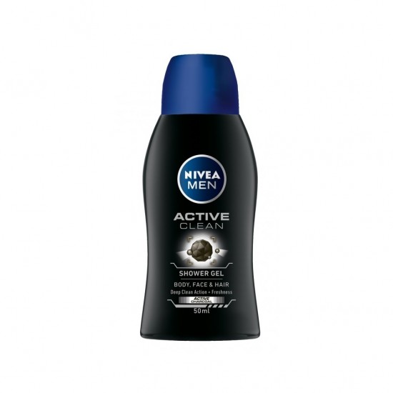 НИВЕА МЕН АКТИВ КЛИЙН Душ гел МИНИ 50мл | NIVEA MEN ACTIVE CLEAN Shower gel MINI 50ml