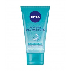 НИВЕА АКВА СЕНСЕЙШЪН Ежедневен пилинг гел за проблемна кожа 150мл | NIVEA Anti-blemish daily wash scrub for blemish prone skin 150ml
