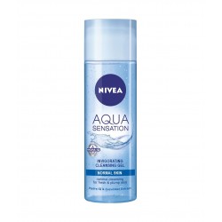 НИВЕА АКВА СЕНСЕЙШЪН Измивен гел за лице за нормална кожа 200мл | NIVEA AQUA SENSATION Cleansing face gel for normal skin 200ml