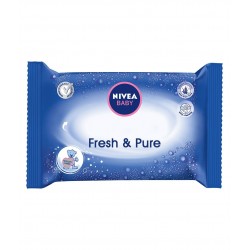 Мокри кърпи 63бр БЕБЕ ФРЕШ & ПЮР НИВЕА | Wet wipes 63s BABY FRESH & PURE NIVEA