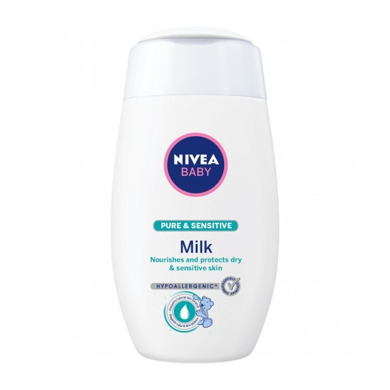 НИВЕА БЕБЕ ПЮР & СЕНЗИТИВ Мляко за тяло 200мл | NIVEA BABY PURE & SENSITIVE Milk 200ml