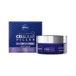 НИВЕА СЕЛЮЪР ХИАЛУРОН ФИЛЪР + ВОЛЮМ КОНТРОЛ Нощен крем 50мл | NIVEA CELLULAR HYALURON FILLER + VOLUME CONTROL Night cream 50ml