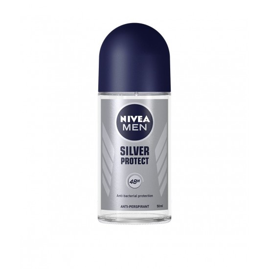 НИВЕА МЕН СИЛВЪР ПРОТЕКТ Дезодорант рол-он 50мл | NIVEA MEN SILVER PROTECT Anti-perspirant 50ml