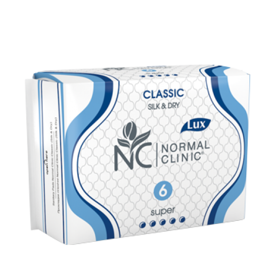 НОРМАЛ КЛИНИК КЛАСИК СИЛК Дамски превръзки Супер 6бр. | NORMAL CLINIC CLASSIC SILK Ladies pads Super 6s