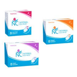 НОРМАЛ КЛИНИК Дамски тампони Нормал/Супер/Макси 8бр. | NORMAL CLINIC Ladies tampons Normal/Super/Maxi 8s