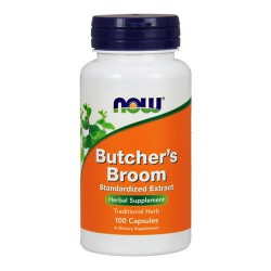 БОДЛИВ ЗАЛИСТ 100мг капсули 100бр НАУ ФУУДС | BUTCHER'S BROOM capsules 100s NOW FOODS