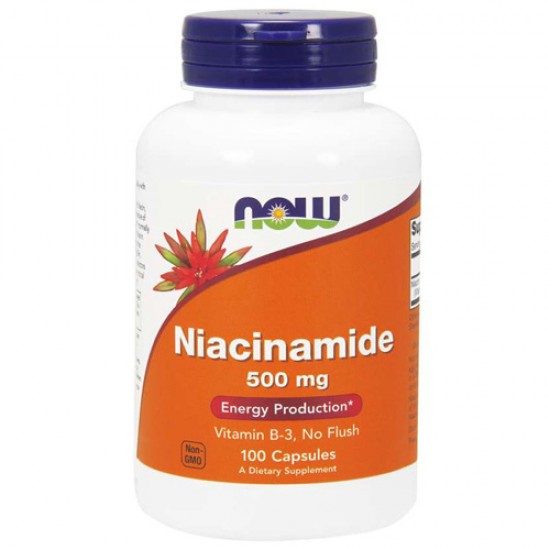 ВИТАМИН Б-3 (НИАЦИНАМИД) 500 мг таблетки 100бр НАУ ФУУДС | VITAMIN B-3 (NIACINAMIDE) 500 mg 100 tablets NOW FOODS