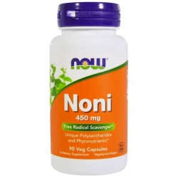 НОНИ 450мг капсули 90бр НАУ ФУУДС | NONI 450mg veggie caps 90s NOW FOODS
