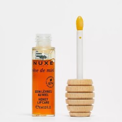 НУКС РЕВ ДЬО МИЕЛ Подхранващо масло за устни с мед 10мл | NUXE REVE DE MIEL Honey Lip Oil 2in1 10ml