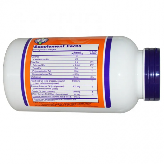 ОМЕГА 3-6-9 1000мг меки капсули 100 бр. НАУ ФУУДС | OMEGA 3-6-9 1000mg softgels 100s NOW FOODS
