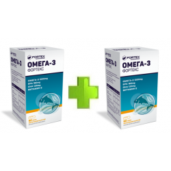 ПРОМО КОМПЛЕКТ ОМЕГА-3 1000мг 2х90бр. капсули ФОРТЕКС | PROMO KIT OMEGA-3 1000mg 2x90s caps FORTEX