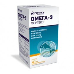 ОМЕГА-3 1000мг 90 капсули ФОРТЕКС | OMEGA-3 1000mg 90 caps FORTEX