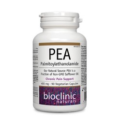 ПЕА Палмитоилетаноламид 400мг капсули 90бр БИОКЛИНИК НАТУРАЛС | PEA Palmitoylethanolamide 400mg veggie caps 90s BIOCLINIC NATURALS