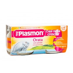ПЛАЗМОН Пюре Ципура и картофи 6+ 2x80гр | PLASMON Orata con patate 6+ 2x80g