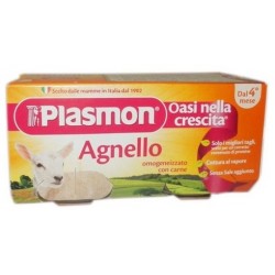 ПЛАЗМОН Пюре Агнешко месо 4+ 2x80гр | PLASMON Agnello 4+ 2x80g