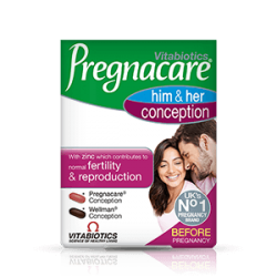 ПРЕГНАКЕЪР за ЗАЧЕВАНЕ НЕГО и НЕЯ x 30 табл. + 30 табл. | PREGNACARE Conception Him and Her x 30 tabs + 30 tabs